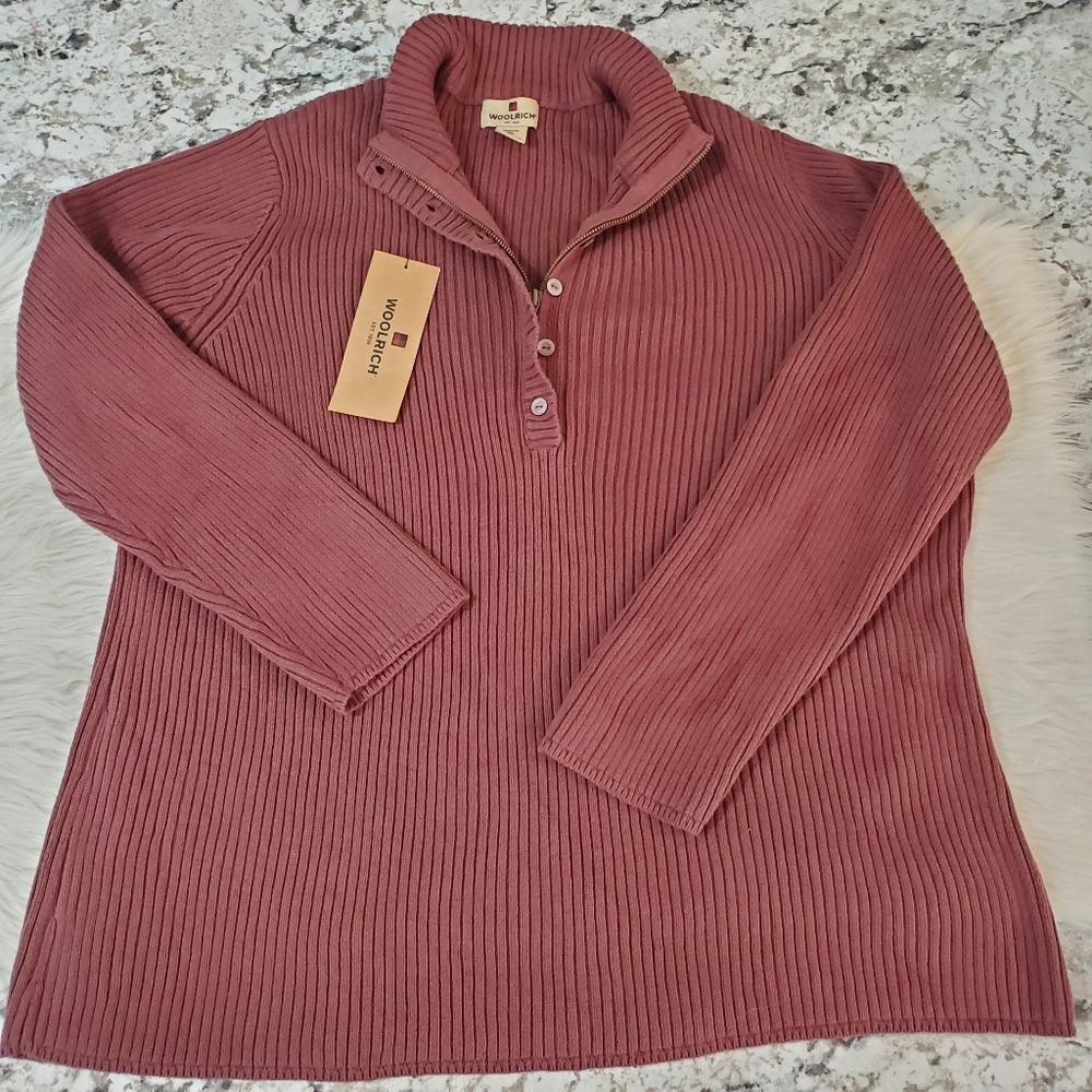 Woolrich 2xl womans sweater xxl plus size rust red